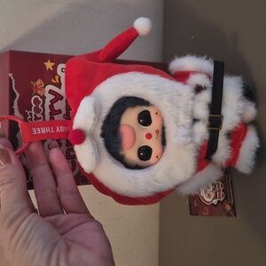 Baby Three Merry Christmas Santa Confirmed Bag Charm Pendant